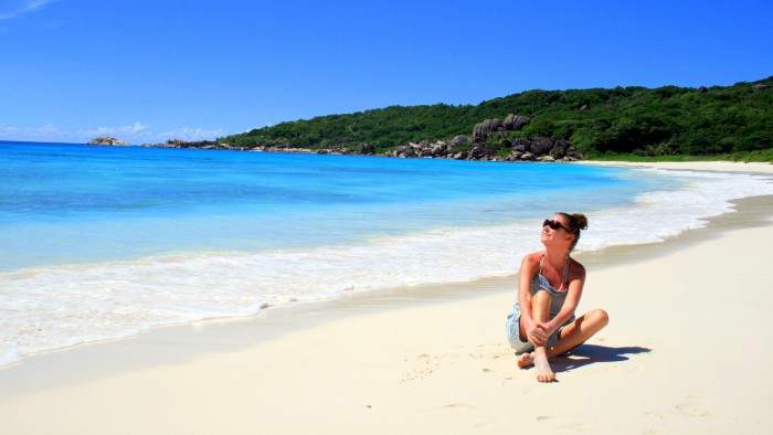 Seychely - La Digue - Grand Anse / foto dovolenkářka