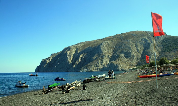 Santorini - Kamari Beach / Foto: dovolenkářka